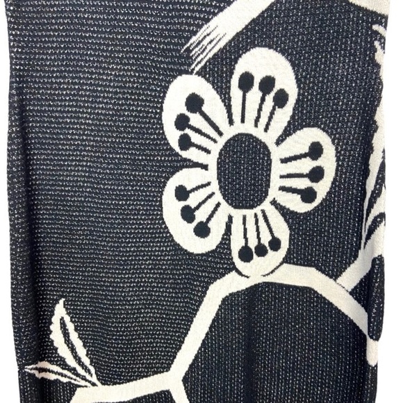 Peruvian Connection 100% Pima Cotton Knit Maxi Dress BOLD Flower Art to … - Picture 10 of 11